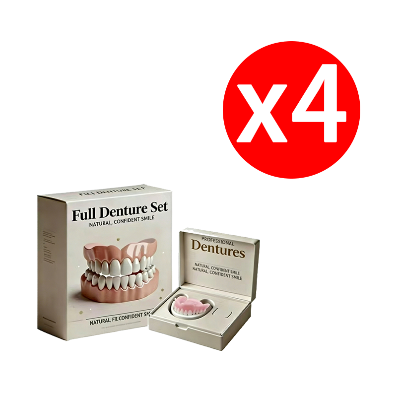 Soft silicone fits any denture 😊, offering wear as comfortable as real teeth 🦷. These mouthguards are used in renowned European dental clinics 🏥 and are now 50% off 🎉