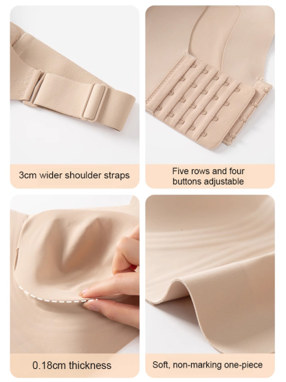 Sagging? NEVER!  Full coverage wireless bra Lifts Like Magic – 24/7 Support Without the Squeeze!