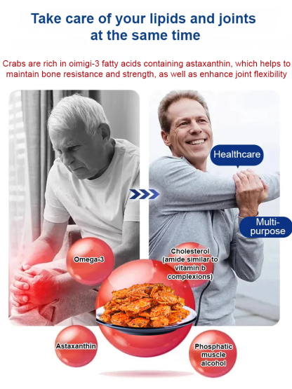 🌟 Crispy and delicious, low-fat and nutritious! 🌟  🦀 Made with fresh Alaskan deep-sea crab: caught directly from the deep sea.