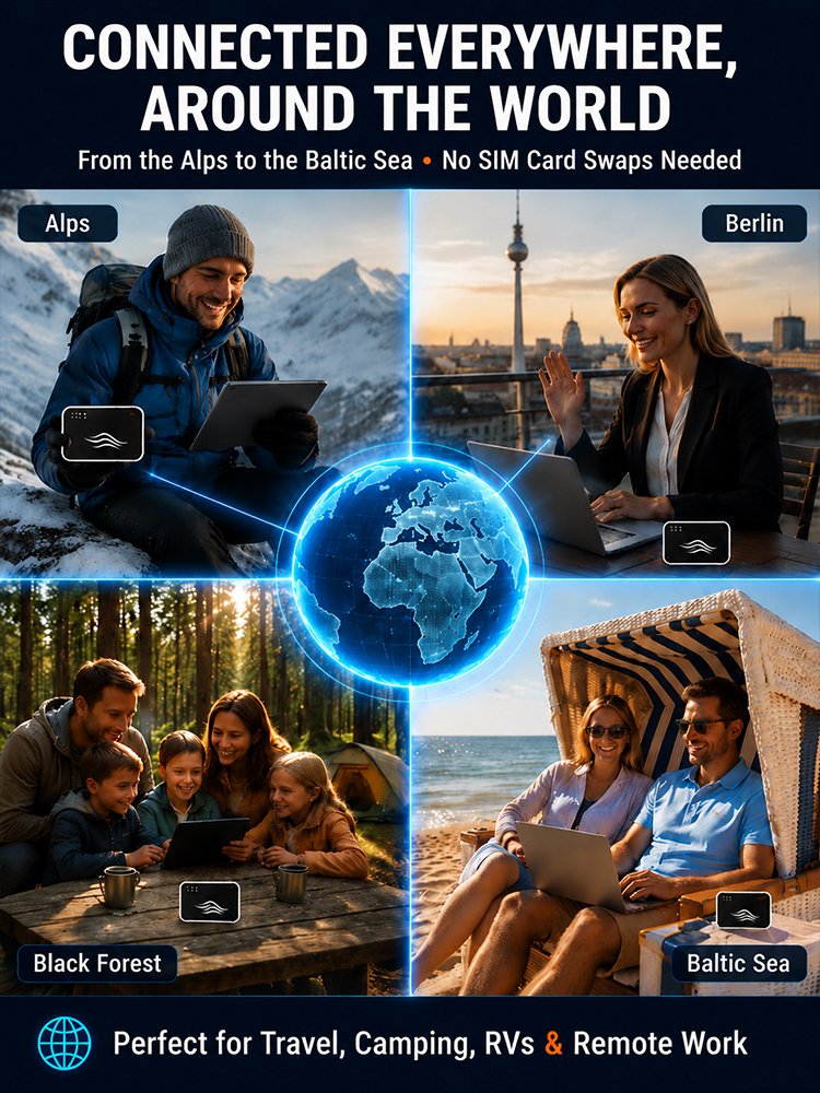 Travel Visa-Free Portable WiFi, No More Roaming Fees! Fast Internet in 30 Seconds!