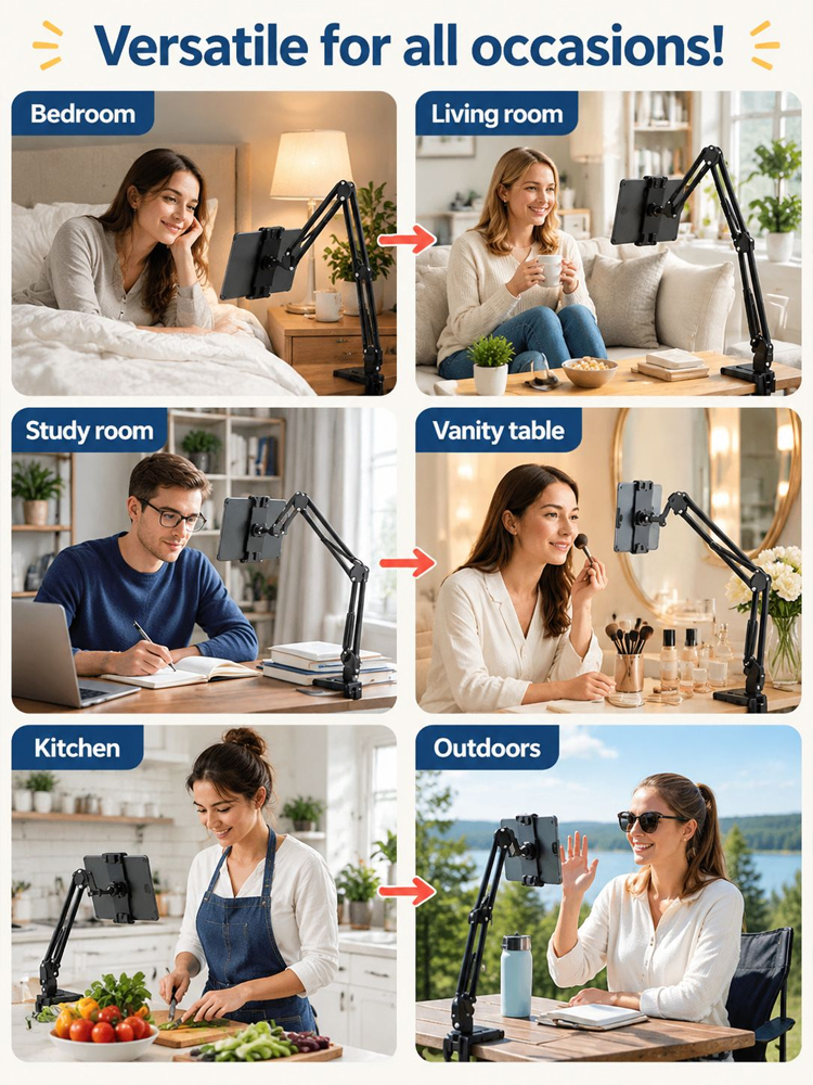 Multi-Functional Adjustable Lazy Phone & Tablet Stand