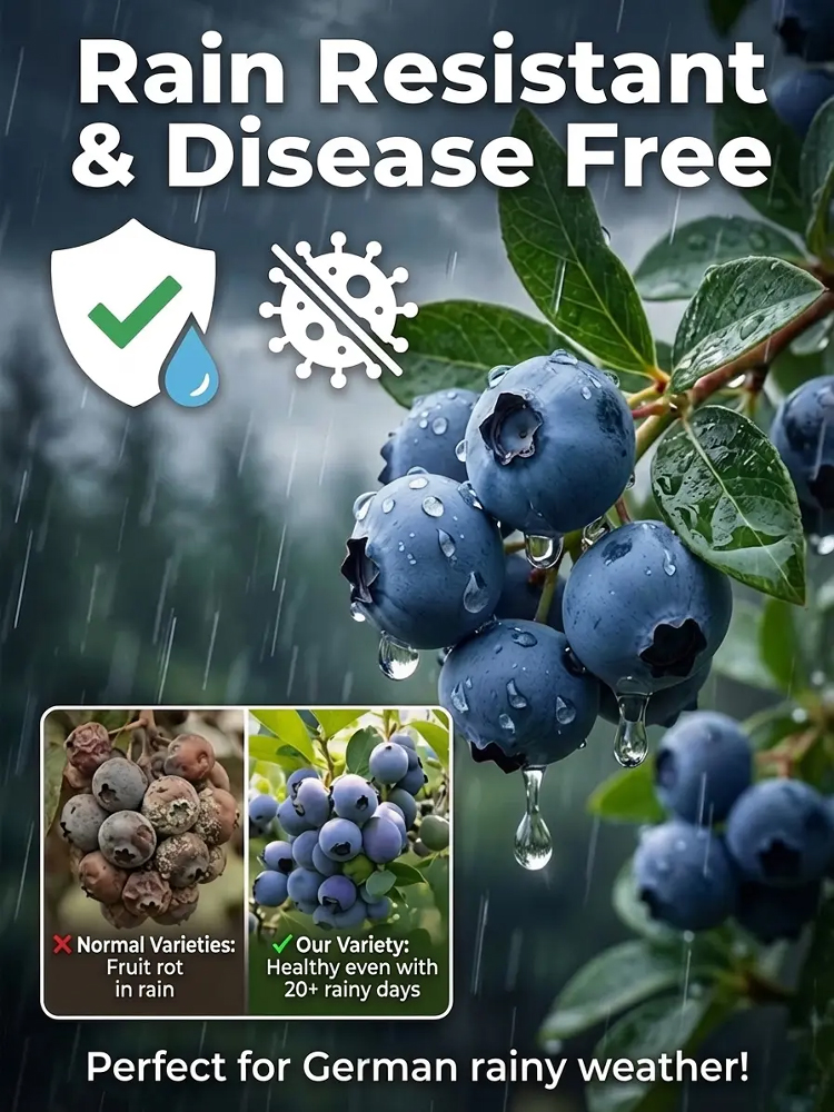 Do you have a balcony or a small garden? 🌱 Then don't miss the large-berry, tall-bush blueberry! 🫐 This special, newly bred variety is winter-hardy down to -15°C, drought-tolerant, and grows beautifully in neutral and even slightly alkaline soil. You ca