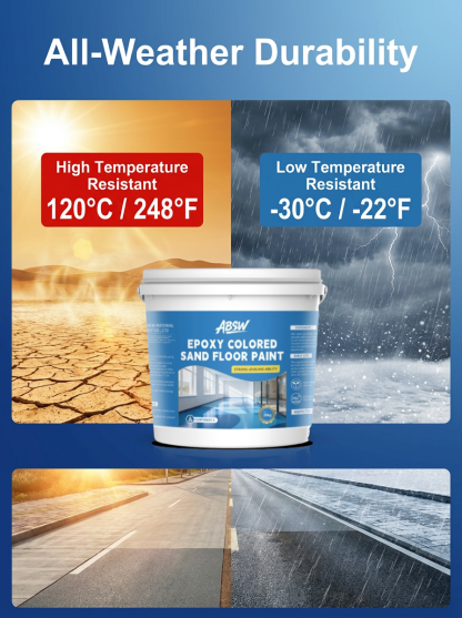 Wear-Resistant Non-Slip Self-Leveling Solvent-Based Epoxy Floor Paint