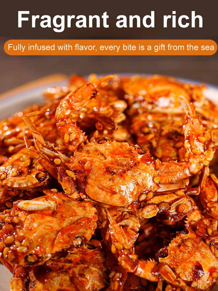 🌟 Crispy and delicious, low-fat and nutritious! 🌟  🦀 Made with fresh Alaskan deep-sea crab: caught directly from the deep sea.
