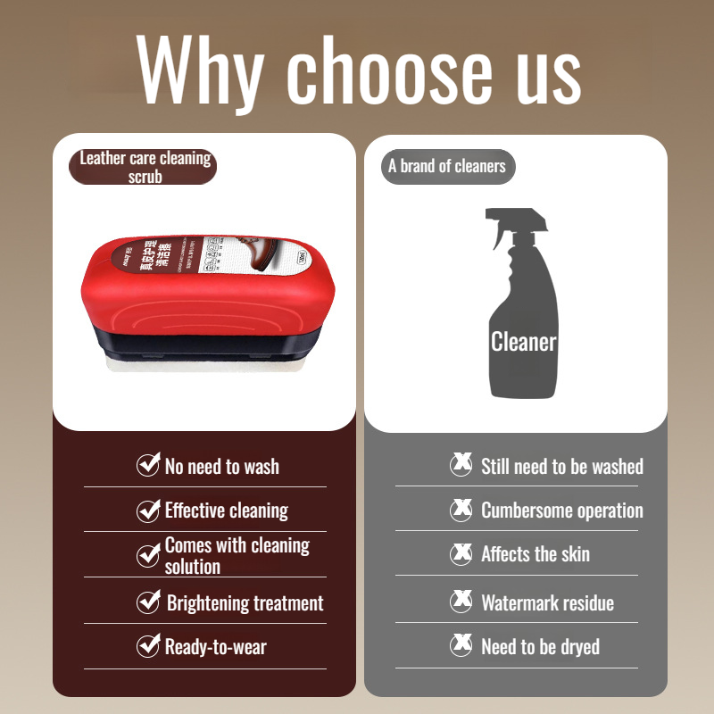 🧥👞 2-in-1 Leather Cleaner and Conditioner: Cleans + conditions in one step, say goodbye to dryness and stiffness! 🔥