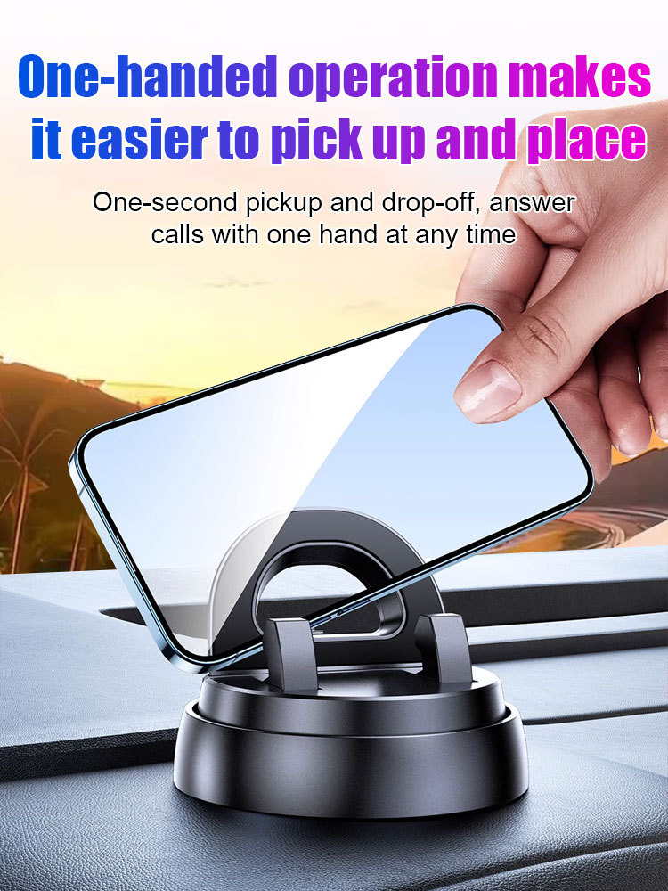 Intelligent suction cup multifunction console with navigation phone holder