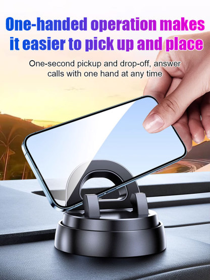 Intelligent suction cup multifunction console with navigation phone holder