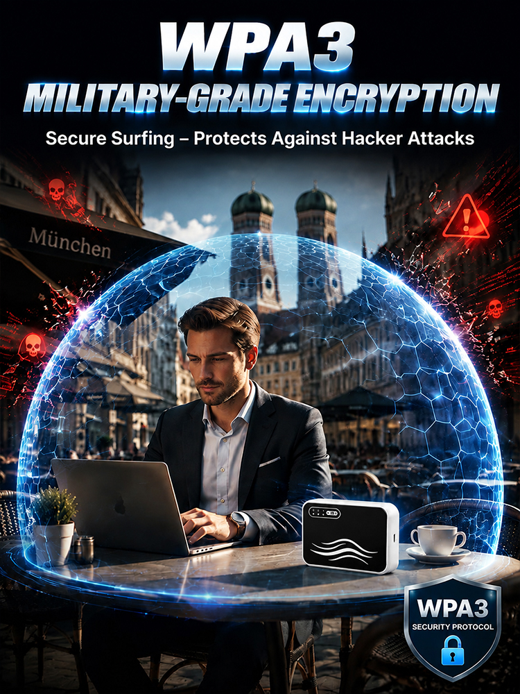 Travel Visa-Free Portable WiFi, No More Roaming Fees! Fast Internet in 30 Seconds!