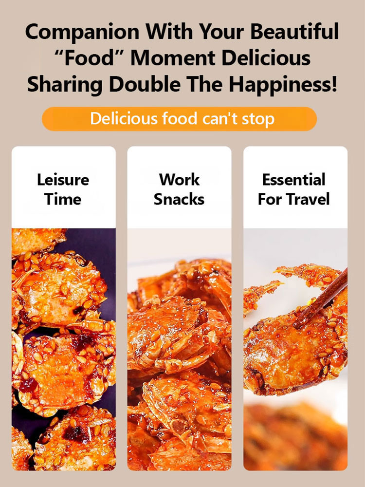 【0 Fat High Protein】Crispy Sweet Spicy Sea Crab,😲 Forget potato chips, forget popcorn! The most addictive snack is breaking the internet! A truly delicious snack you can enjoy without the blood sugar and fat guilt!