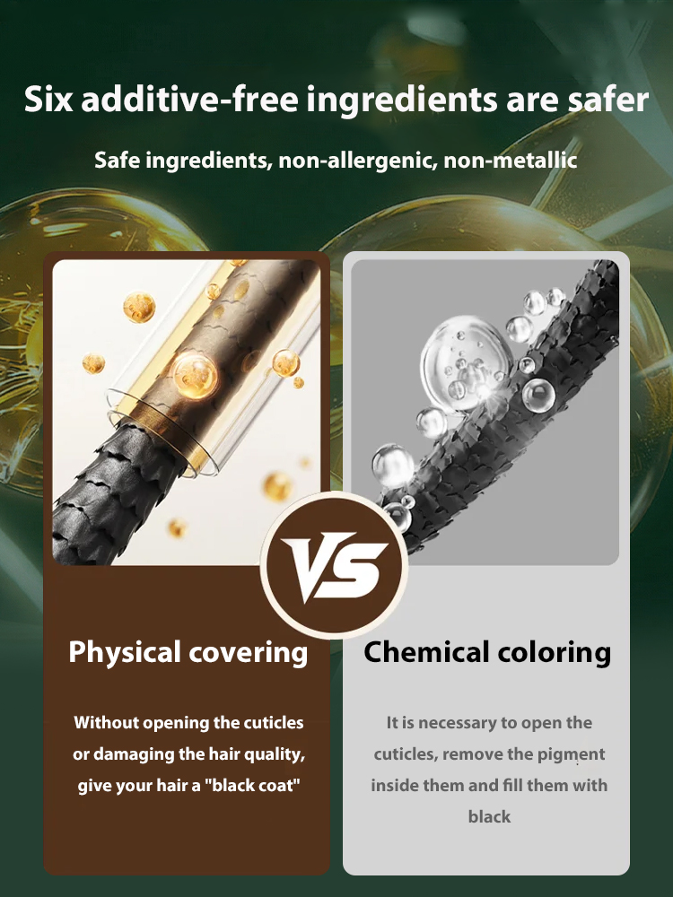  ✨ Simply brush to color, cover white hair wherever you need ✨ Special film-forming technology ensures no fading