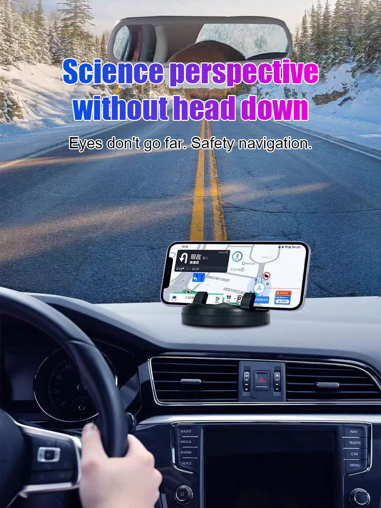 Intelligent suction cup multifunction console with navigation phone holder