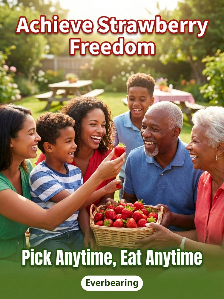 Potted strawberry seedlings for all seasons