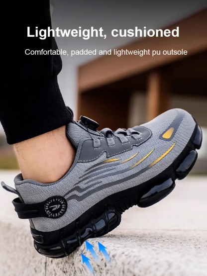 50%off! Last half hour! Anti-smash and anti-puncture labor insurance shoes with embedded steel plate in the toe, anti-smash and protect the top of the foot. The soles are made of thickened oxfords, anti-electricity and anti-puncture, and the nails will no