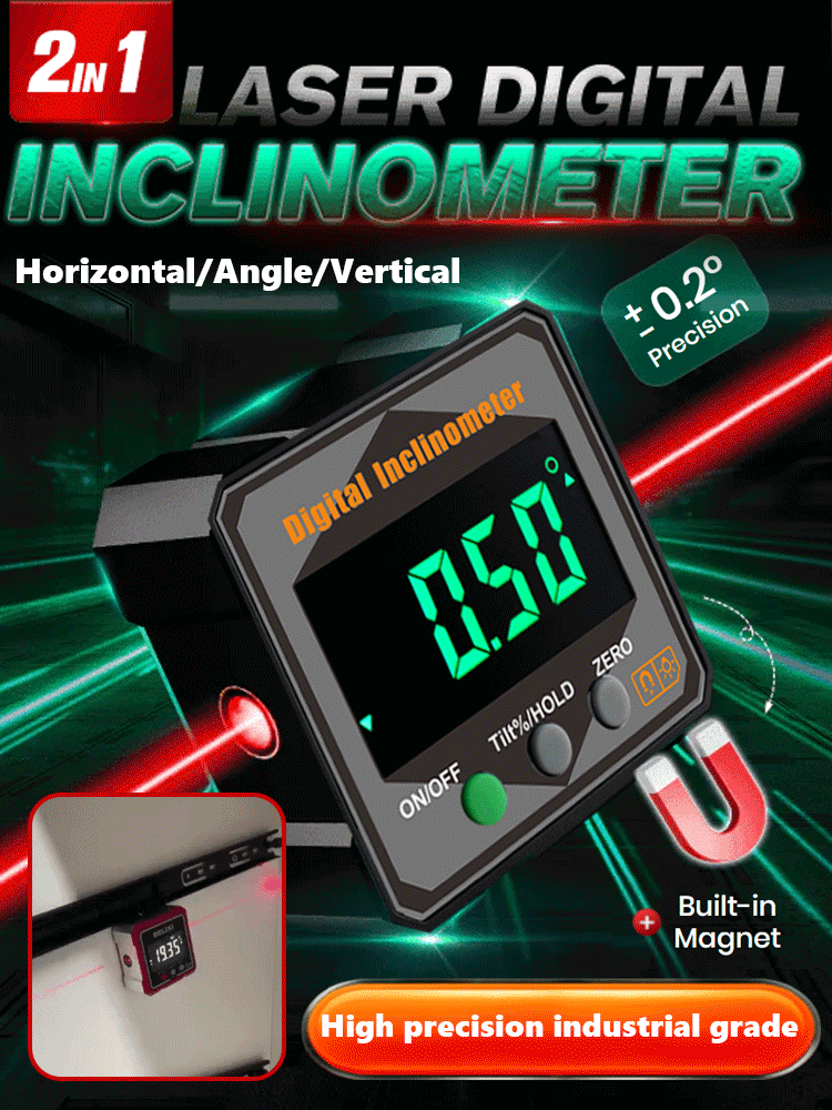 🛠️ Strong Magnetic Digital Display Level & Angle Measuring Instrument📏