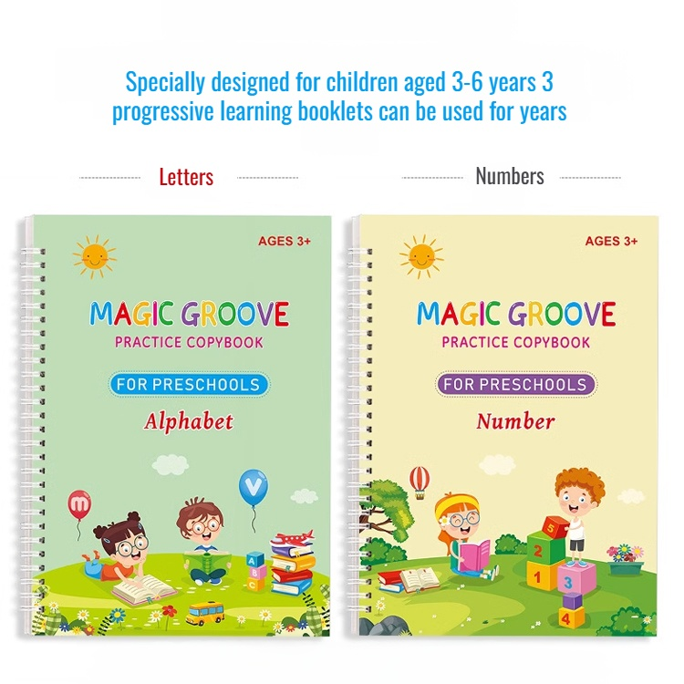 Hard pen erasable copybook, the famous groove copybook of the school calligraphy practice organizati