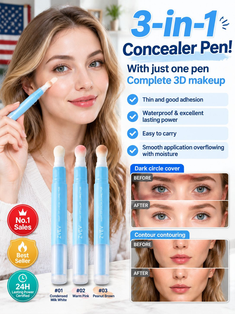 🌼【Flawless Concealer】Easily covers imperfections for flawless skin, giving you confidence every day! 