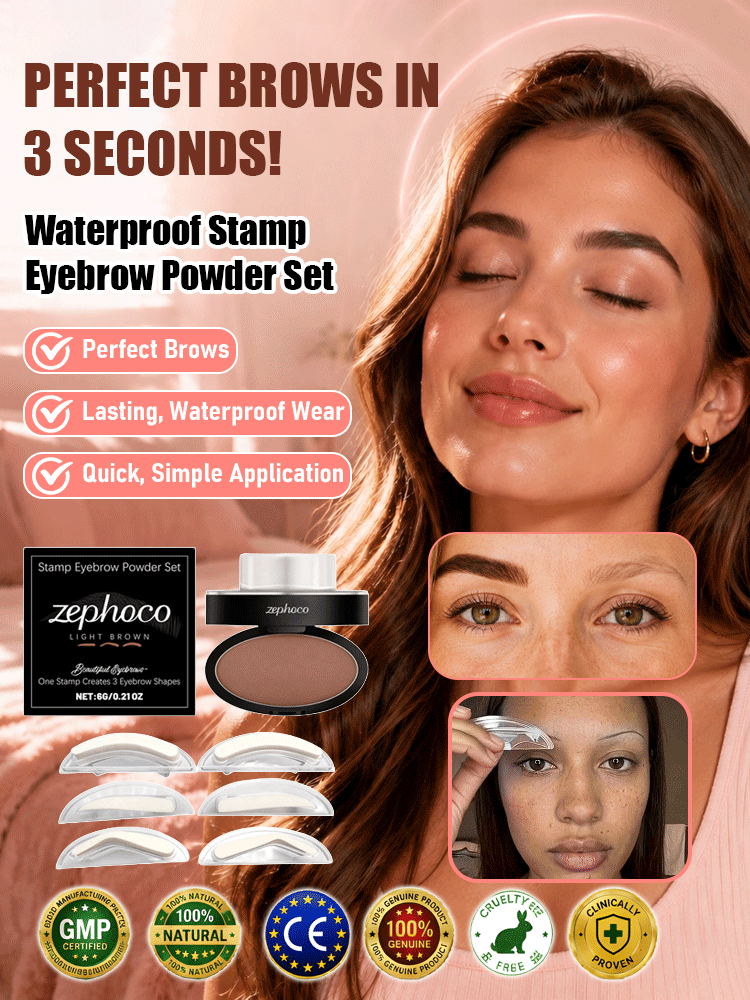 👀 Just one gentle press every morning—say goodbye to eyebrow-drawing hassles! ♪ 😘 Expertly crafted by a specialized brow studio, the wildly popular [3-Second Eyebrow Stamp Powder] has finally arrived! Achieve your ideal brow shape in just one second—eve