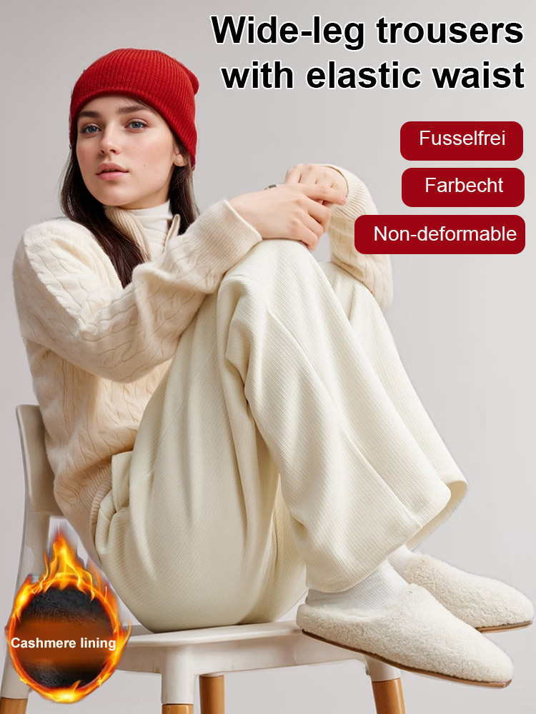 ✅Fleece Wide-Leg Pants: A Blizzard Essential! Three consecutive years as the sales champion, with a cumulative sales volume of 120,000 pairs!