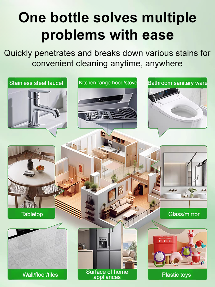 🧼 Kitchen Cleaner – no-rinse, just spray & wipe for instant clean!