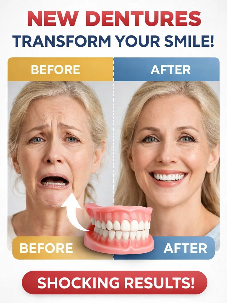 Soft silicone fits any denture 😊, offering wear as comfortable as real teeth 🦷. These mouthguards are used in renowned European dental clinics 🏥 and are now 50% off 🎉