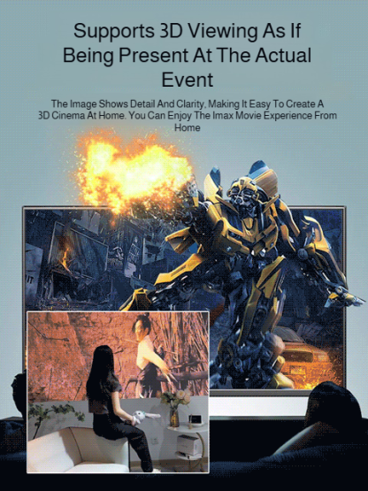 ⚪️Daytime Cinema Anti-Glare Screen, Clear Visibility Even with Lights On✨