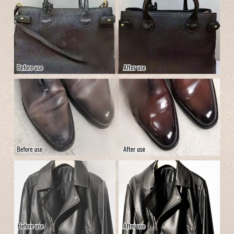 🧥👞 2-in-1 Leather Cleaner and Conditioner: Cleans + conditions in one step, say goodbye to dryness and stiffness! 🔥