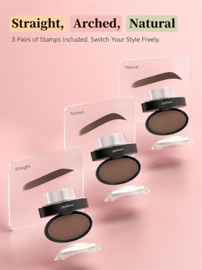 👀 Just one gentle press every morning—say goodbye to eyebrow-drawing hassles! ♪ 😘 Expertly crafted by a specialized brow studio, the wildly popular [3-Second Eyebrow Stamp Powder] has finally arrived! Achieve your ideal brow shape in just one second—eve