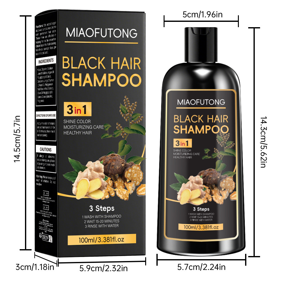 🛁3-in-1 Hair Coloring & Strengthening Shampoo💇‍♀️ 🎨