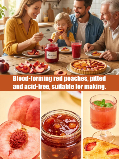 🍑 Bring nature's sweetest wonder to your own garden! Have you discovered the exclusive "Blood Peach" (Red-Flesh Peach)? 😍