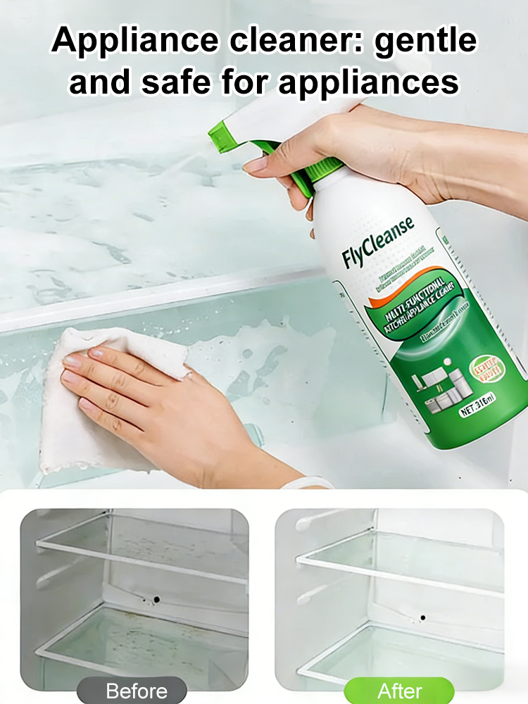 🧼 Kitchen Cleaner – no-rinse, just spray & wipe for instant clean!