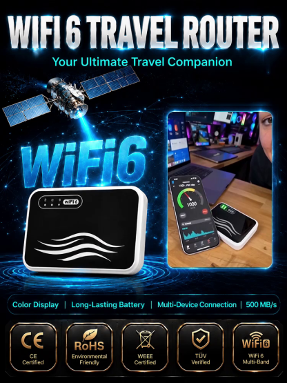 Travel Visa-Free Portable WiFi, No More Roaming Fees! Fast Internet in 30 Seconds!