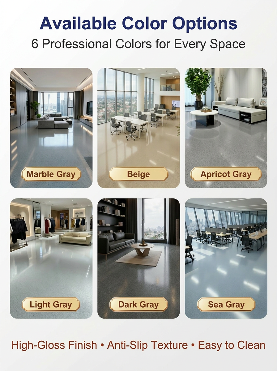 Wear-Resistant Non-Slip Self-Leveling Solvent-Based Epoxy Floor Paint