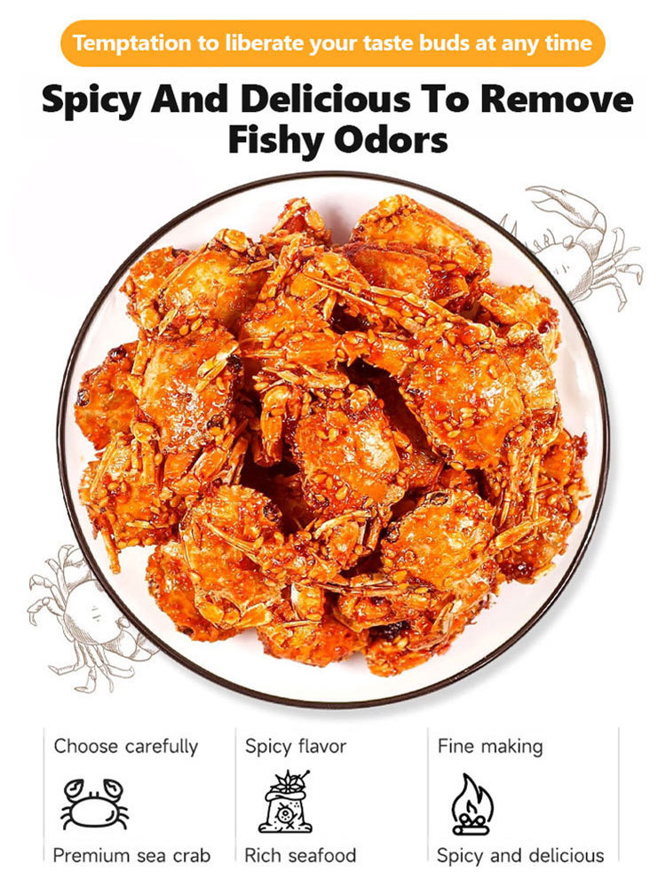 【0 Fat High Protein】Crispy Sweet Spicy Sea Crab,😲 Forget potato chips, forget popcorn! The most addictive snack is breaking the internet! A truly delicious snack you can enjoy without the blood sugar and fat guilt!
