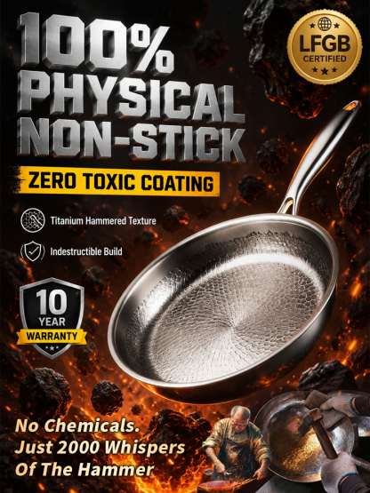 The Same Cookware Used by Michelin-Starred Chefs  Are you still cooking your family's meals on cheap, toxic pans that peel and flake into your food? 🛑 Stop risking your health!