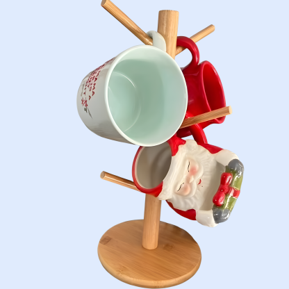 Tea cup glass rack drain hanger