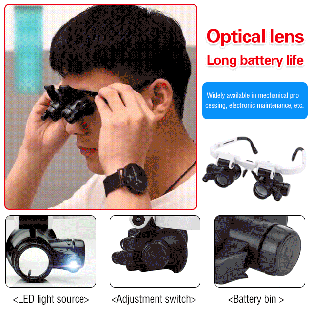 3 Magnifications LED Magnifying Glass