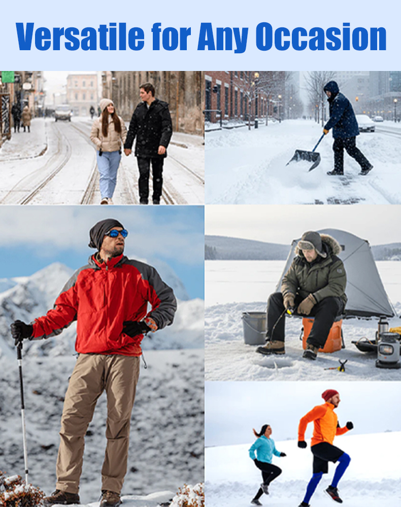 ❄️👢Tired of slipping and sliding on icy surfaces? 😫 These 5-Tooth Ice Cleats​ strap on in seconds—giving you instant grip on ice, snow, and slippery roads! 🚀🔒