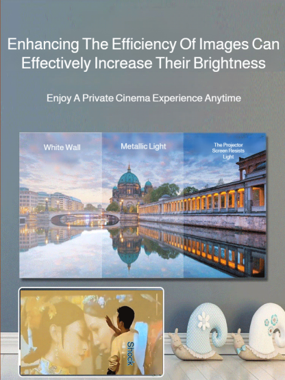 ⚪️Daytime Cinema Anti-Glare Screen, Clear Visibility Even with Lights On✨