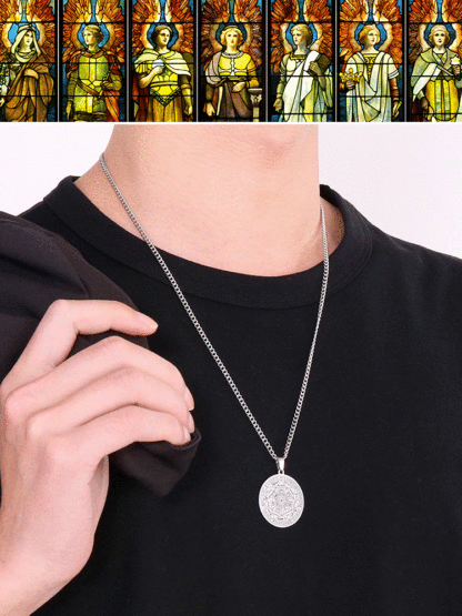 [Guardian] Seven Archangels Magic Circle Round Pendant