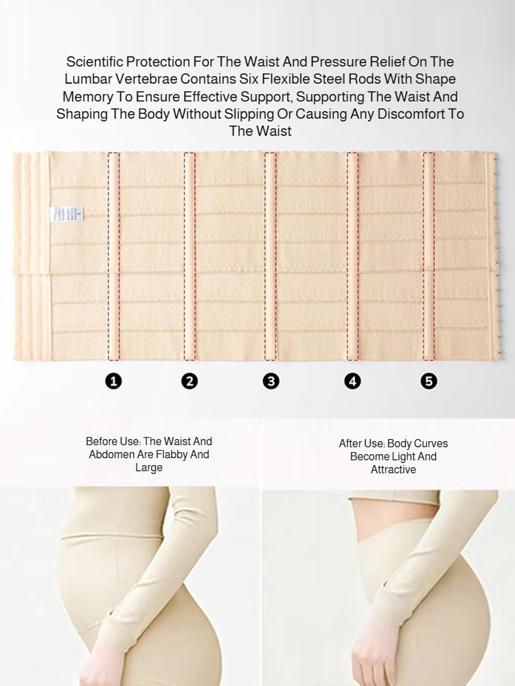 (Enhanced Version/Comfortable Waist Trainer) Breathable Body Shaping Waist Belt