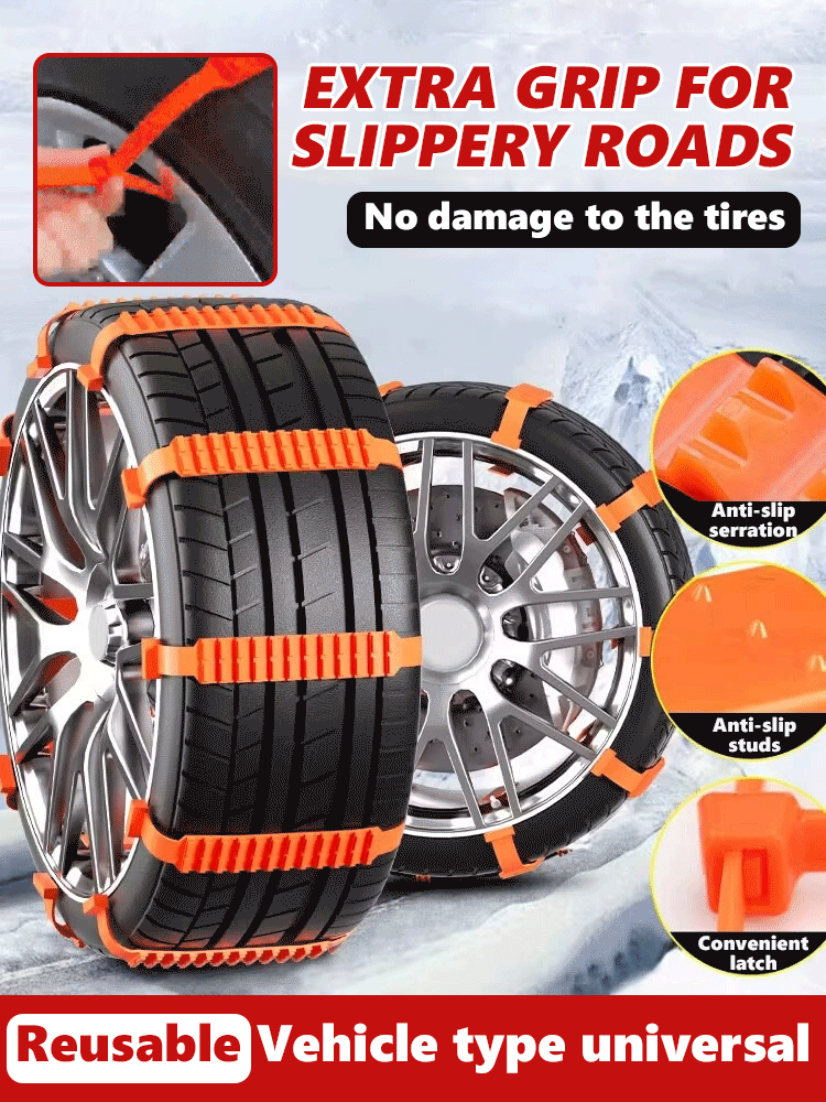 Anti-Slip Snow PE Tire Chains for Car Wheels