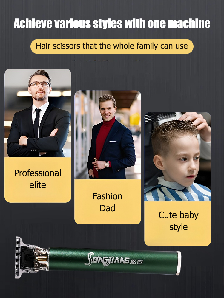 ￼ With this, you don't need to go to the barber shop. You can create your ideal hairstyle at home in just 2 minutes. Shave and cut hair without a trace. Salon-grade hair clipper.