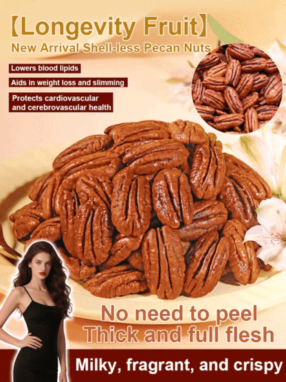 🌰 Premium Shelled Pecan Kernels – The Perfect Blend of Health and Deliciousness! 😋