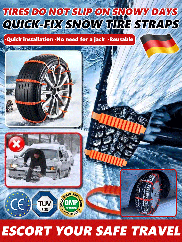 Anti-Slip Snow PE Tire Chains for Car Wheels