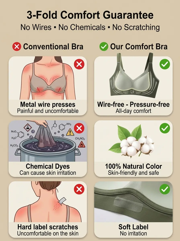 Small Heart Contrast Lift Seamless Bra