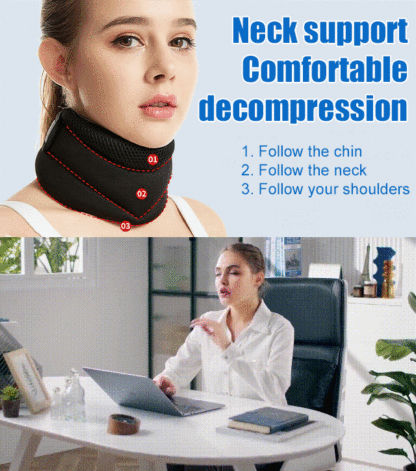 Three-stage adjustable neck brace to stop snoring