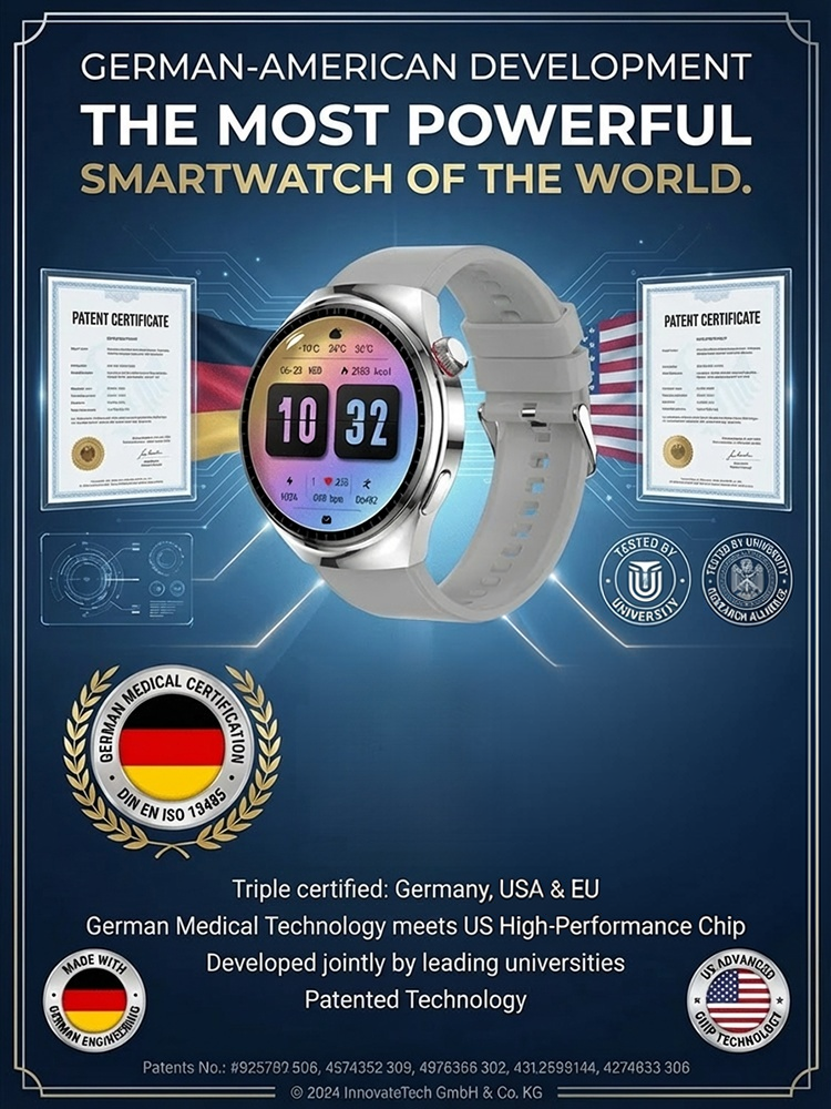 High-definition large-screen smart monitoring watch
