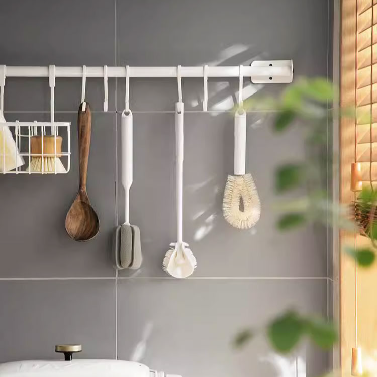 Three in one long handled cleaning cup brush