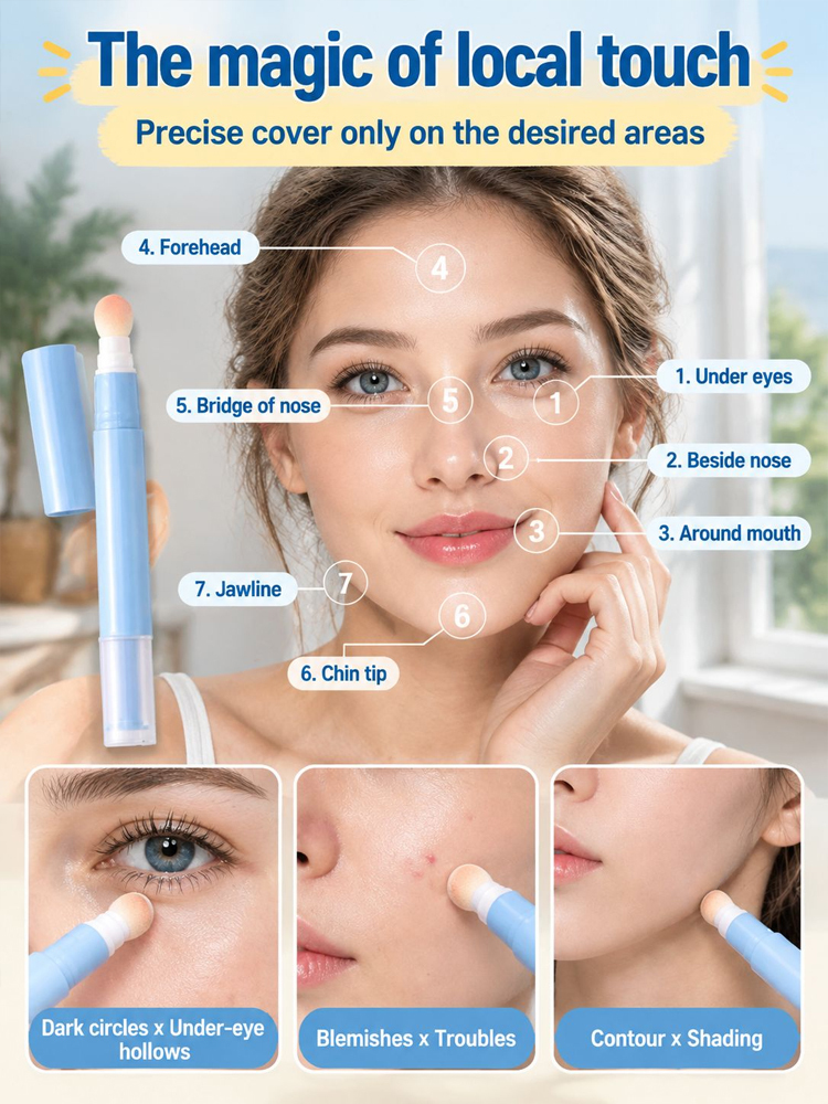 🌼【Flawless Concealer】Easily covers imperfections for flawless skin, giving you confidence every day! 