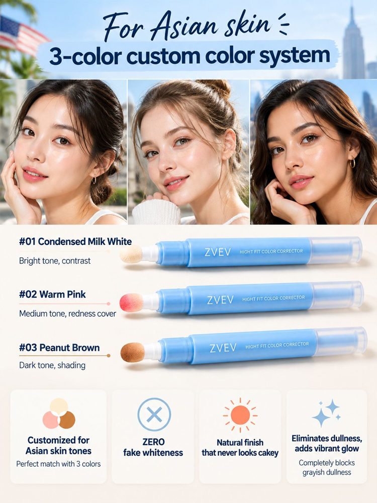 🌼【Flawless Concealer】Easily covers imperfections for flawless skin, giving you confidence every day! 